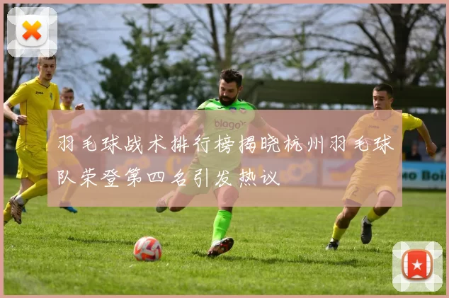 羽毛球战术排行榜揭晓杭州羽毛球队荣登第四名引发热议