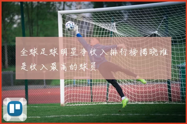 全球足球明星净收入排行榜揭晓谁是收入最高的球员